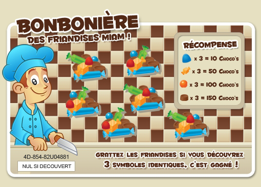 Ticket Bombonière de chocokdo