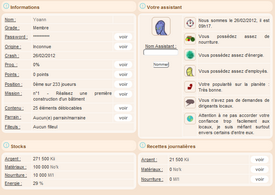 Page profil sur la Planète Karia