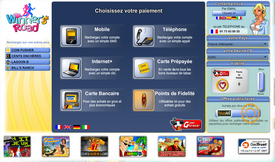 Recharger des codes sur Winners Road